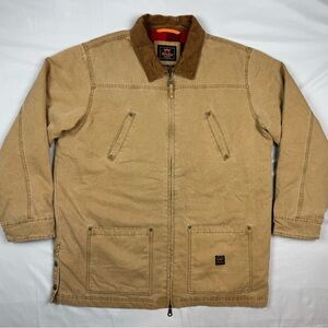 Walls Mens Buffalo Barn Coat Jacket XL Duck Canvas Plaid Fleece Lined Work Wear